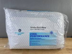 Comfort Bay Jumbo Bed Pillow 20 x 28 - Brand New