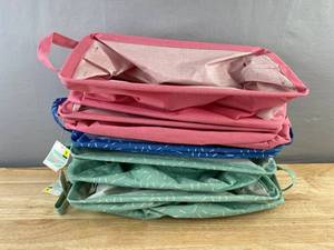 5 Fabric Storage Bins - 16 x 11 x 8 in - Brand New