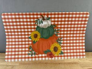 Perfect Harvest Kitchen Mat - Pumpkin & Sunflower - 17 x 28.5 - Brand New