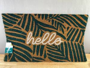 True Living Coir Doormat - Hello - 18 x 30 - Brand New