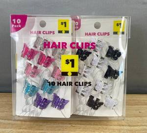 80 Hair Clips Assorted Colors - Brand New