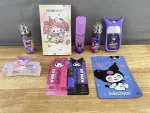 SANRIO Kuromi Cosmetic Bundle - Makeup, Perfume, Lip Balm, Hand Sanitizer, Mask, &amp Hair Clip - Brand New&nbspA