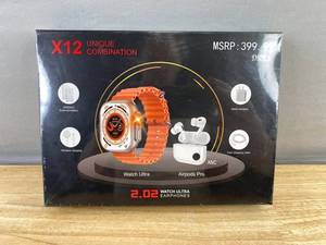 X12 Unique Combination Watch Ultra Earphones &amp AirPods Pro - $399.99 Retail - Brand New&nbspA