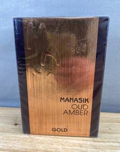 Manasik Oud Amber Gold Eau de Parfum - 100 ml  3.3 oz - Brand New A