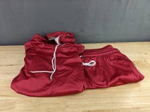 Jogging Set Hoodie & Elastic Drawstring Waist Pants Mens Size 3XL Maroon - Brand New