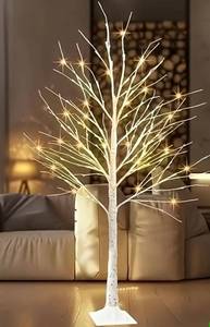 Light-Up Decorative Birch Tree 6 ft (180 cm) - Brand New