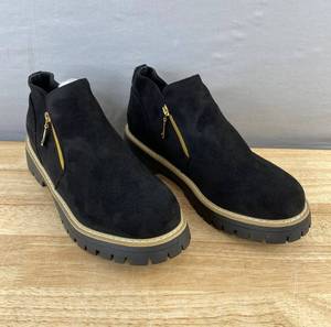Womens Black Ankle Boots - Size 9 - Brand New