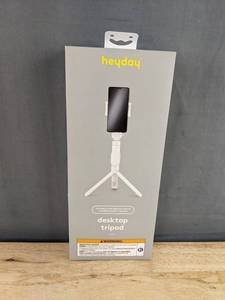 Heyday Desktop Tripod With Smartphone Mount & Bluetooth Remote - Brand New A