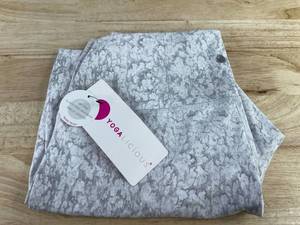 Yoga-lic-ious AY70267 Leggings WhiteGrey XL $78.00 Retail - Brand New