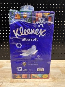 Kleenex Ultra Soft Tissue 12 Cube Boxes