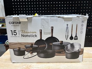 15 Piece Carote Titanium Nonstick Cookware Set