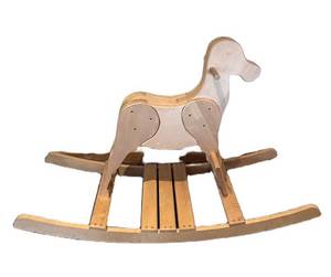 LL - Solid Maple Rocking Horse