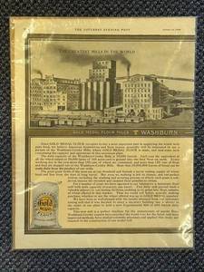 LL - Washburn-Crosby Gold Medal Flour Poster - The Greatest Mills in the World -