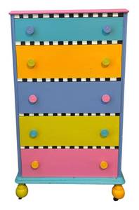UB2 -Whimsical Colorful 5-Drawer Dresser