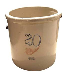 BSR - Vintage Red Wing Stoneware 20-Gallon Crock