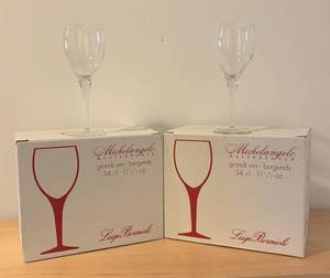 LL - Luigi Bormioli Michelangelo Masterpiece Burgundy Stemware - 2 Boxes of 6