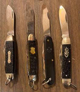 LL - Vintage Pocket Knives by Stag, Imperial, Red Diamond and More