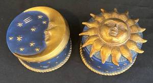 LR - Set of Two Celestial Trinket Boxes