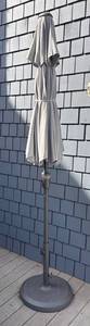 BY - Room & Board Maui 7.5 ft Umbrella with Graphite Base and Sunbrella Fabric