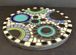 LR - Mosaic Trivet - Round Tile Art