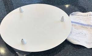 K - Room & Board Round Triple Ceiling Canopy - 15-inch White