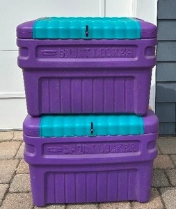 G - Rubbermaid Sport Locker Storage Containers (Lot of 2)