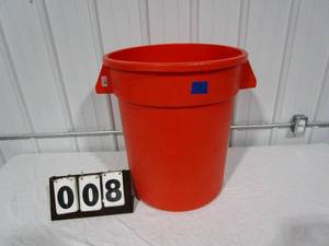 Orange Trash Can - 20 gallon