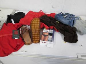 All new ladies clothes and sandals...