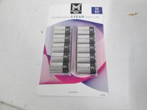 10 9 Volt batteries...