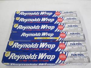 6 Rolls of Reynolds aluminum foil...