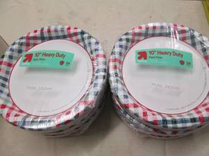 6 24 Packs of large plates...