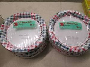 6 24 Packs of large plates...