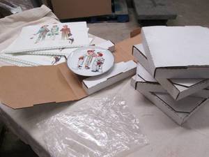 5 Norman Rockwell Choosin Up plate...