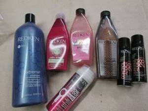 Redkin hair care products...