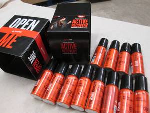 12 Active recovery spray cans...