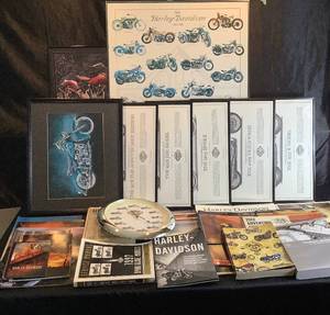 Harley Davidson Framed Prints, Clock, Manuals, Guides, and More