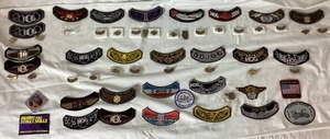 Vintage Collection of Harley Davidson Patches and Pins from 2000-2021