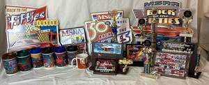 Back to the 50s Collection of Metal Signs, Drink Mugs and Trophies