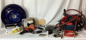 Large Pneumatic Tool Collection with Attachments