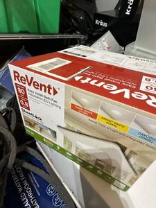 ReVent RVL80 Bath Fan w Adjustable LED Light 80 CFM Boxed
