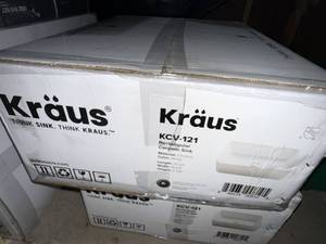 Kraus KCV-121 Rectangular White Ceramic Vessel Sink 19-14 in