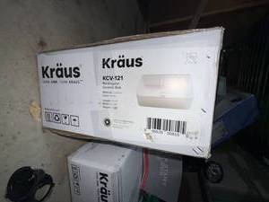 Kraus KCV-121 Rectangular Ceramic Vessel Sink White 19-14 in