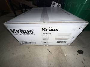 Kraus KCV-121 Rectangular Ceramic Sink White 19-14 in Boxed