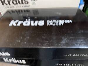 Kraus KGW-1700ORB Vessel Glass Waterfall Bathroom Faucet Open Box