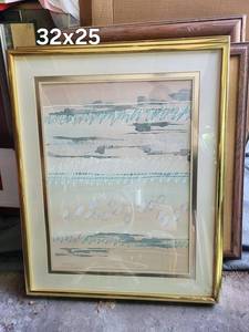 Abstract Framed Print Signed Melody II 32x25
