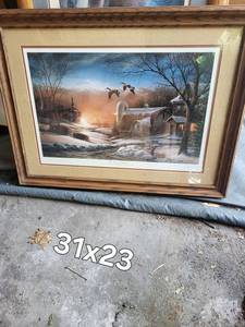 Terry Redlin the Sharing Season II Framed Print 37 X 23