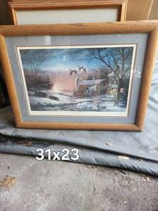 Terry Redlin the Sharing Season II Framed Print 31 X 23