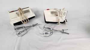 Hamilton Beach Mixette and General Electric Hand Mixer
