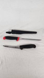 Victorinox and Matzuo Fillet Knives with Sheath