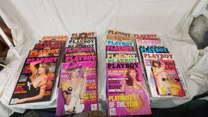 Playboy Magazine Collection Featuring Various Issues